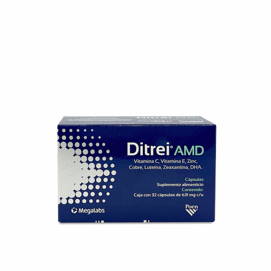 DITREI AMD 32 Cápsulas con 631 mg c/u Suplemento Vitamínico