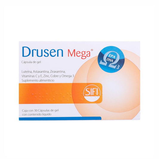 DRUSEN MEGA Sumplemento Vitamínico con 30 cápsulas de gel